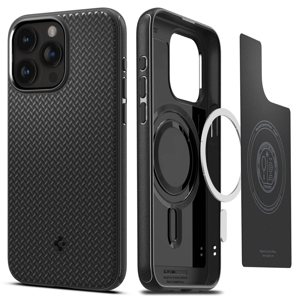 Spigen Mag Armor MagFit Designed for iPhone 15 Pro Case (2023) - Matte Black