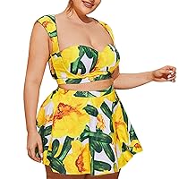Muslim Swimsuits for Women Short Sleeve Plus Size Sexy Swimsuit Tops for Women Piece Bathing Suit Hollow Halte