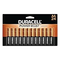 Coppertop AA Batteries with Power Boost Ingredients, 24 Count Pack Double A Battery with Long-lasting Power, Alkaline AA Battery for Household and Office Devices