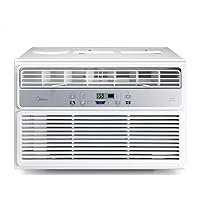 Midea 8,000 BTU EasyCool Window Air Conditioner, Dehumidifier and Fan - Cool, Circulate and Dehumidify up to 350 Sq. Ft, Reusable Filter, Remote Control, White