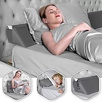 Detachable Bed Wedge Pillow for Headboard Multifunction Gap Filler Bed Crack Pillow Mattress Space Filler (76