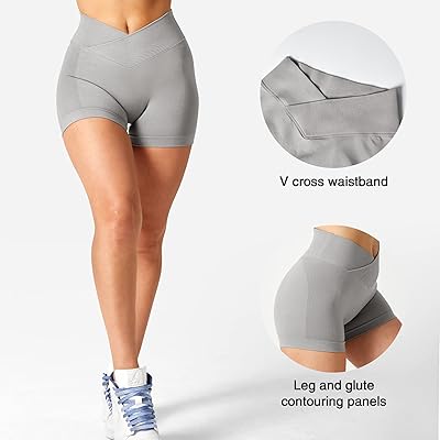 YEOREO Workout Gym Shorts Women Sport Scrunch Butt Lifting 3.5