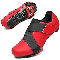 Unisex Cycling Shoes Compatible with Peloton Bike with Single Hook & Loop Strap and Delta Cleats Included Perfect for Indoor Road Riding Bike Shoes for Men Women