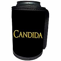 3dRose Candida popular female baby name in the America - Can Cooler Bottle Wrap (cc-376737-1)