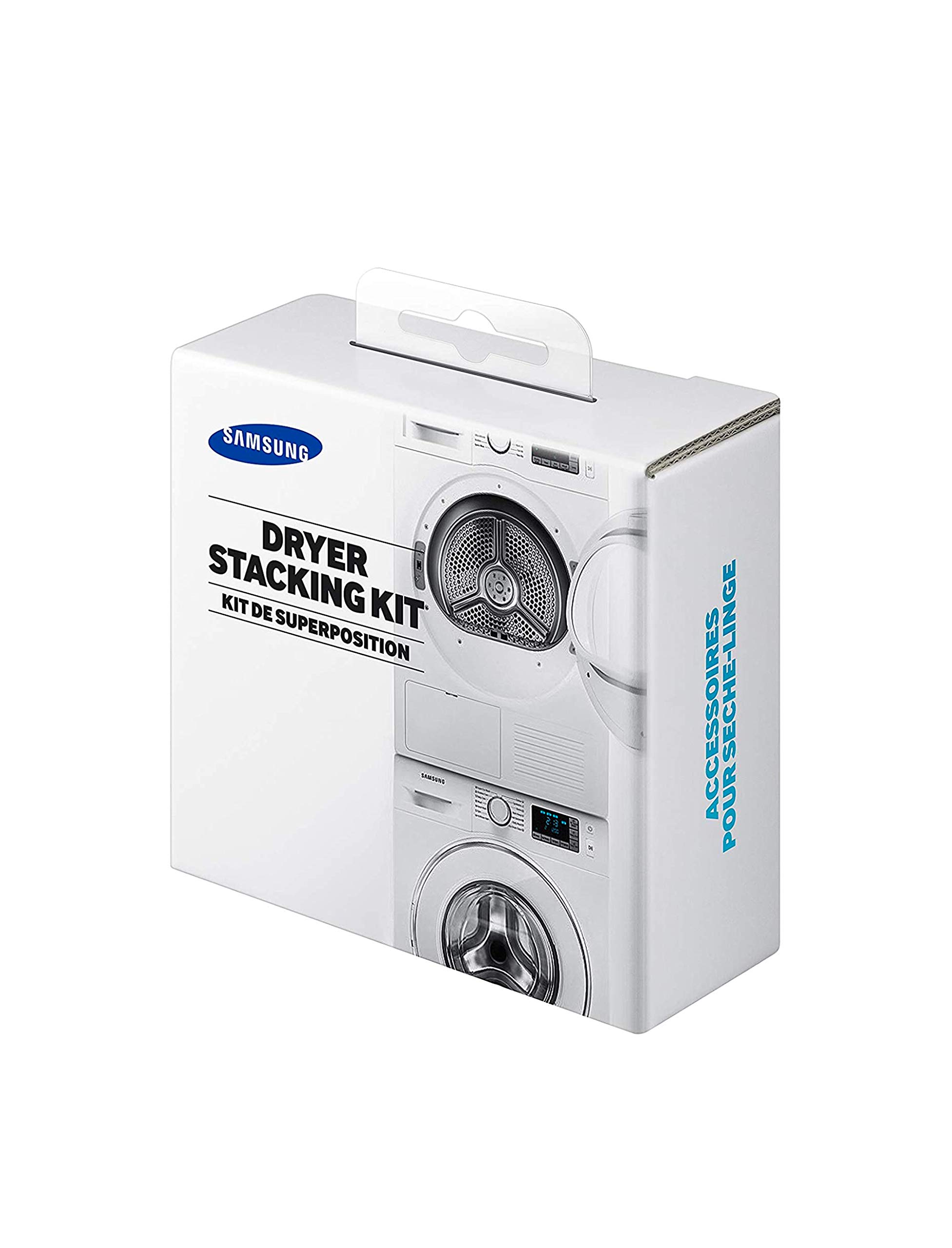 SAMSUNG Stacking Kit for 24” Wide Front Load Washer and Dryer Combo, Small Space Saving Solution for Stackable Laundry Machine Sets, All Parts Included, SK-DH