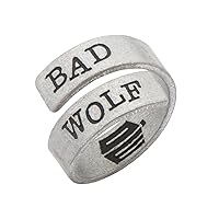 Doctor Who Adjustable Bad Wolf Ring Officially Licensed