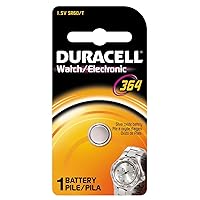 Duracell Watch And Electronic Battery 1.5 V Silver Oxide Model No. 364 Carded