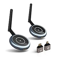 Wireless HDMI Transmitter and Receiver - Up to 4 RXs, Multiple TVs, Dual Antenna, 165FT Long Range, 5GHz Frequency, Full 1080P 60Hz, Phone Tablet as Monitor, Stream Video Audio Laptop
