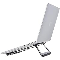 Amazon Basics Aluminum Portable Foldable Laptop Support Stand for Laptops up to 13