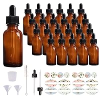for Essential Oils,Travel Laboratory Glass Eye Dropper Yizhao 1oz Glass Dropper Bottle 30ml Green Glass Tincture Bottles with Aromatherapy Chemicals Pharmacy–6 Pcs 