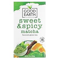 Good Earth 216930 Super Green Tea, Matcha Maker Green Tea - 18 Ct. Box