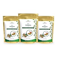 Triphala Powder – Organic Formula of Amla, Haritaki & Bibhitaki – for Daily Detoxifying, Cleansing & Rejuvenation* – Maintains Regularity (3.52 Ounce) (100Gm) (Pack of 3)