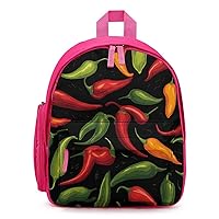 Hot Chili Pepper Cute Printed Backpack Lightweight Travel Bag for Camping Shopping Picnic