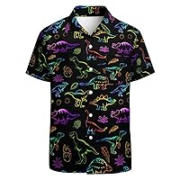 BONLOR 80s Shirts for Men Retro 90’s Shirts Hawaiian Shirt Novelty Button Down Shirts Disco Shirt Funny Party Outfits