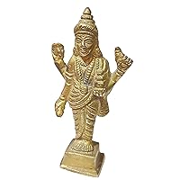 PARIJAT HANDICRAFT Dhanvantri Collectible Idol handicrafts Product Physician of The devas/god Brass Statue (Dhanvantri-02)