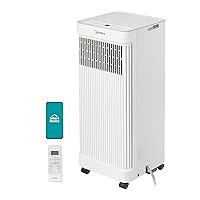 Midea 8,500 BTU ASHRAE (5,000 BTU SACC) Portable Air Conditioner Smart Control, Cools up to 150 Sq. Ft., with Dehumidifier & Fan mode, Easy- to-use Remote Control & Window Installation Kit Included