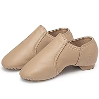 Stelle Jazz Shoes for Girls and Boys Slip-On Leather Dance Shoes (Toddler/Little Kid/Big Kid)