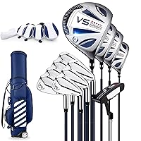 Golf Club Set, 12 Pieces Men's Complete Golf Clubs Set with Bag, Pullet Putter, Head Covers Inculded for Men/Women Professional or Beginner's Full Golf Clubs Set, Right Handed