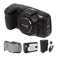 Blackmagic 4K Pocket Design Cinema Camera | Up to 2.6K 120 Raw for Super16 Lenses, 13-Stop Dynamic Range with 3D LUT Support, 4/3