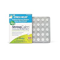 Boiron StressCalm Tablets for Relief of Stress, Anxiousness, Nervousness, Irritability, and Fatigue - 120 Count