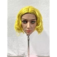TPE Doll Head, Individual Doll Head, with Mouth, 7 inches, M16 Studs Fixed Connection, Doll Accessories,Toys (293)