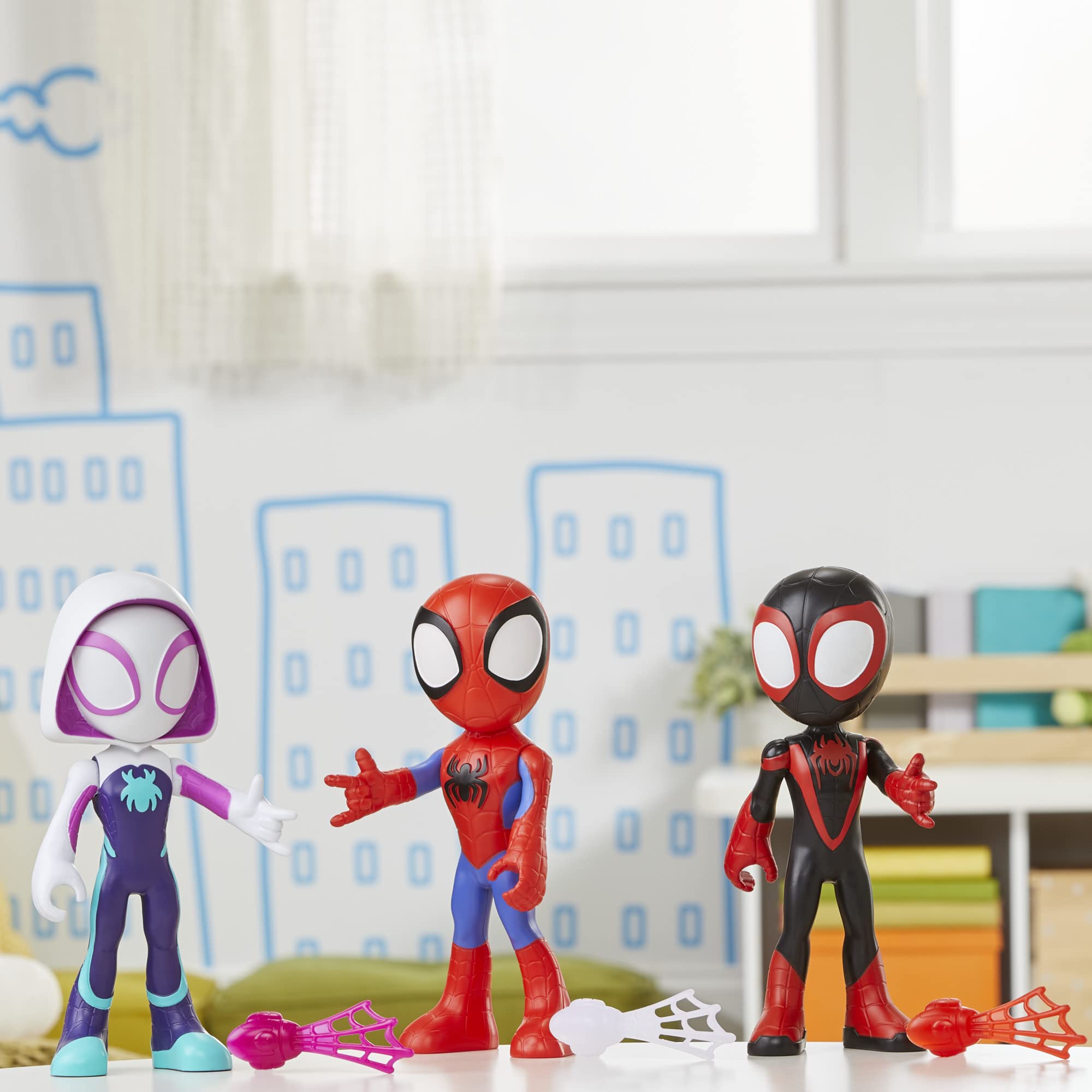 Marvel Spidey and His Amazing Friends Supersized Hero Multipack, 3 Large Action Figures, Preschool Super Hero Toy, Ages 3 and Up, 9 Inches (Amazon Exclusive)