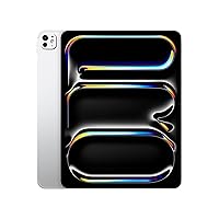 Apple iPad Pro 13-Inch (M4): Ultra Retina XDR Display, 2TB, Landscape 12MP Front Camera/12MP Back Camera, LiDAR Scanner, Wi-Fi 6E + 5G Cellular with eSIM, Face ID, All-Day Battery Life — Silver