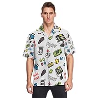 Men's Hawaiian Shirt Short Sleeve Button Down Holiday Vacation Beach Shirts, S-3XL