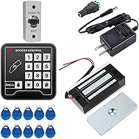 UHPPOTE Door Access Control System RFID Home Security Kit with 130LB Electromagnetic Lock