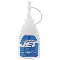 LUCOBE Instant Jet Glue - Long Lasting CA Glue - Fast Action Multipurpose - Penetrates Porous Materials and Increases Impact Resistance