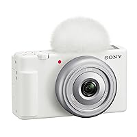 Sony ZV-1F Vlog Camera for Content Creators and Vloggers White