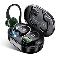 for Samsung Galaxy S23 S23+ S23 Ultra Bluetooth 5.3 Headphones 3D Stereo with Earhook, 40H Touch Control Over Ear Headphones, IP7 Waterproof Earphones Built-in Mic for Running Workout Sport