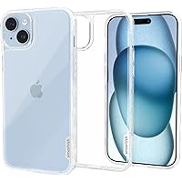 iPhone 15 Plus Slim Case - Gripmunk - [Lightweight + Protective] Thin Grip Magnetic Cover with Drop Protection for iPhone 15 Plus - Clearly Clear
