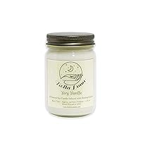 100% Soy Candle - 11 oz - Crystal Infused - Very Vanilla - Tiger's Eye