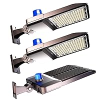 Lightdot 320W LED Parking Lot Light Adjustable Arm Mount Parking Lot Lighting (44800Lm Eqv 1200W HPS) LED Pole Lights Outdoor with Photocell IP65 Outdoor Area Lighting-3Pack 5Yrs Warranty Brown