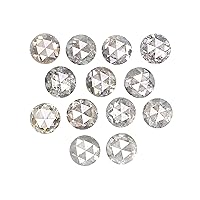 Natural Loose Round Rose Cut Diamond, Salt And Pepper Round Diamond, Natural Loose Diamond, Rose Cut Diamond, 1.21 CT Round Shape KR2648