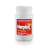 Herplex Premium Tablets | Helps Against Outbreaks & Cold Sores with No Side Effects | Helps to Quickly Ease & Reduce Symptoms of Cold Sore, & Fever Blisters | 60 Tablets