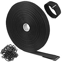 Velcro Brand VEL-30768-AMS Wide Straps 1 in x 30 ft Roll, Cut to Length,  Reusable Self-Gripping Tape