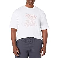 Disney Big & Tall Lady Tramp Lineart Men's Tops Short Sleeve Tee Shirt