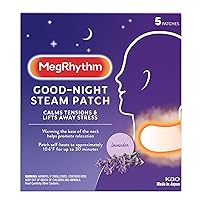 by Kao Gentle Steam Neck Patch, Calming Neck Patch for a Good Night Sleep, Soothe Tension & Lift Away Stress, Lavender, 5 Ct