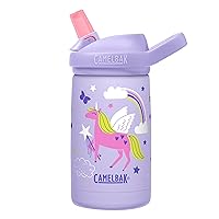 CamelBak Eddy+ Kids Water Bottle with Straw, Insulated Stainless Steel - Leak-Proof When Closed