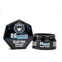 OG Baller Pomade- Flex Hold Medium Shine- With Holy Basil Oil, & Panthenol For Men, 3 oz