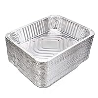 9 x 13” Half Size Disposable Aluminum Pans - Keep Meals Fresh Longer - Versatile Food Containers - Eco-Friendly & Durable - Counts 1250