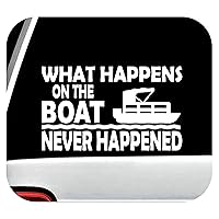 Funny Pontoon Boat Decal Sticker for Car Window | BG 383