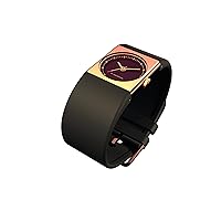 Rosendahl Ladies Watch IV 43264 with Brown Dial Rose Gold Plated Case and Green Polyurathane Strap