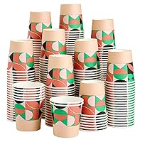 Turbo Bee 300 Pack 4oz Paper Cups, Hot/Cold Beverage Drinking Cup, Small Paper Espresso Cups for Party, Picnic, Travel and Events