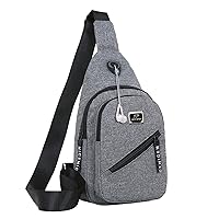 High Waist Leggings Pockets Pack Bag Leisure Shoulder Chest Bags Messenger Sports Running Pack Waist (Grey, One Size)
