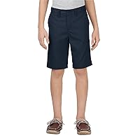 Dickies Khaki Boys' Slim Fit Stretch Flat Front Short