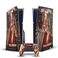 Head Case Designs Officially Licensed The Flash TV Series Barry Poster Vinyl Sticker Gaming Skin Decal Cover Compatible with Sony Playstation 5 PS5 Slim Disc Edition Console & DualSense Controller
