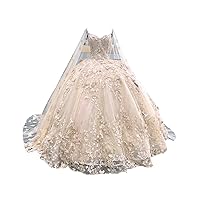 Ball Gown Quinceanera Dresses Purple with Butterlies Cape Lace Prom Formal Dress Puffy Glitter Tulle